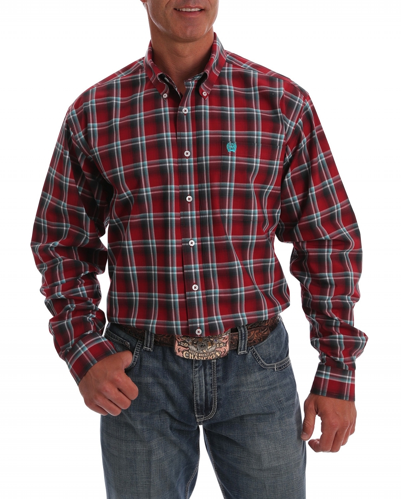 Cinch® Men's Classic LS Plaid Shirt - Fort Brands