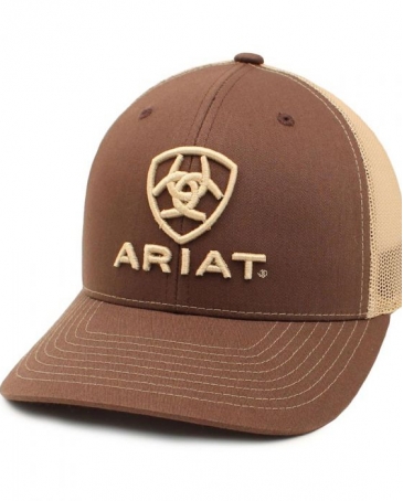 Ariat® Logo Cap Mesh Back Brown