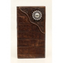 Ariat® Men's Brown Croc Rodeo Wallet