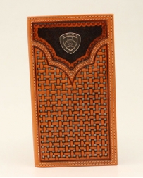 Ariat® Men's Tan Logo Rodeo Wallet