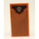 Ariat® Men's Tan Logo Rodeo Wallet