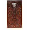 Ariat® Men's Tooled Croc Rodeo Wallet
