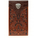 Ariat® Men's Tooled Croc Rodeo Wallet