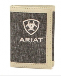 Ariat® Men's White Trifold Wallet