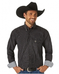 Wrangler® Men's LS Button Plaid Shirt