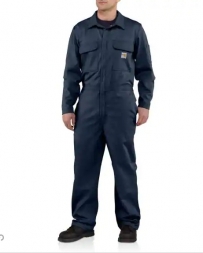 Carhartt® Men's FR Twill Coverall Navy - Big and Tall