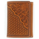 Nocona® Men's Flor Bsk Trifold Wallet