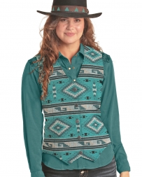 Powder River Outfitters Ladies' Aztec Jaquard Wool Vest
