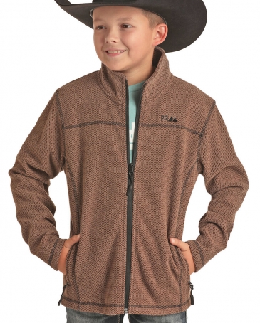 Powder River Outfitters Kids' Fleece Jacket Tan