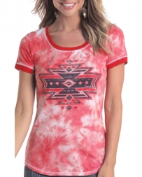 Rock and Roll Cowgirl® Ladies' Aztec Graphic SS Tee