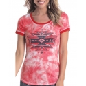 Rock and Roll Cowgirl® Ladies' Aztec Graphic SS Tee
