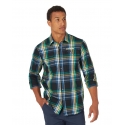 Wrangler® Men's Recycled Fiber Flannel Shirt