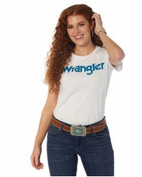 Wrangler® Ladies' Teal Logo Tee
