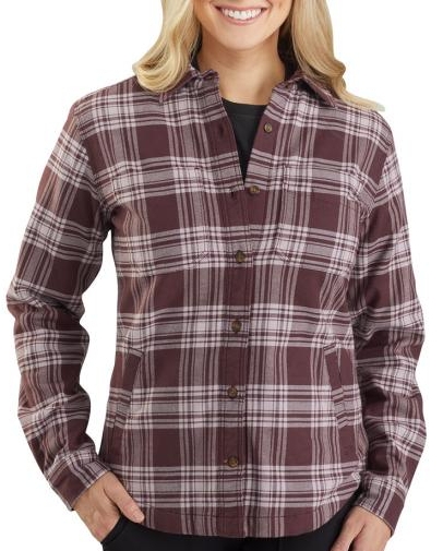 ladies fleece lined shirt