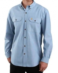 Carhartt® Men's LS Midweight Chambray Blue - Big and Tall