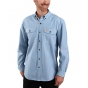 Carhartt® Men's LS Midweight Chambray Blue