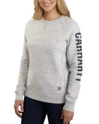 Carhartt® Ladies' Sleeve Logo Crew Sweatshirt