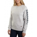 Carhartt® Ladies' Sleeve Logo Crew Sweatshirt