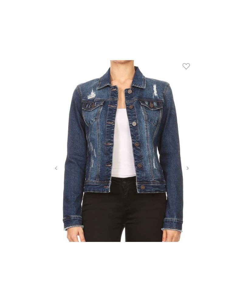 warehouse fitted denim jacket