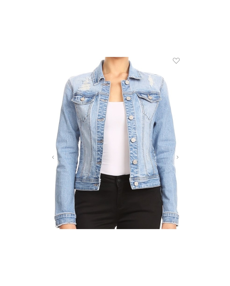 Ladies' Fitted Denim Jacket - Fort Brands
