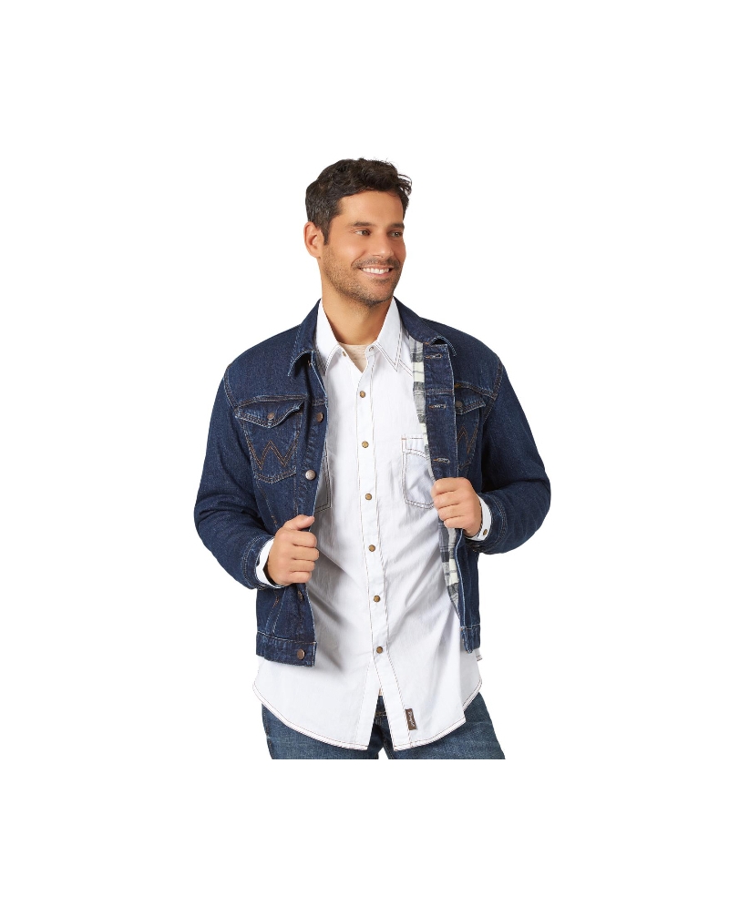 Wrangler® Men's Flannel Lined Denim Jacket - Fort Brands