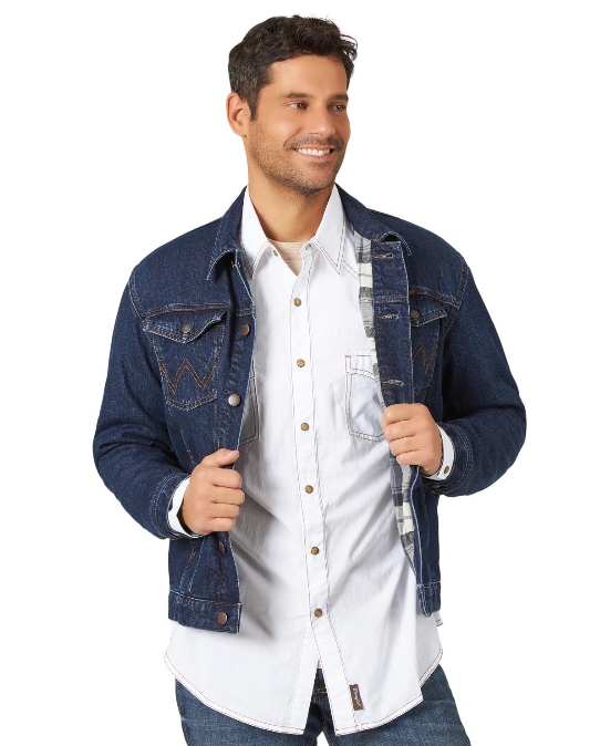 Wrangler® Men's Flannel Lined Denim Jacket - Fort Brands