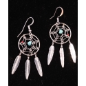 Ladies' Silver Dream Catcher Earrings