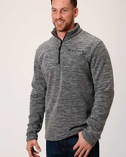 mens micro fleece half zip