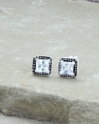 Montana Silversmiths® Ladies' Square CZ Studs