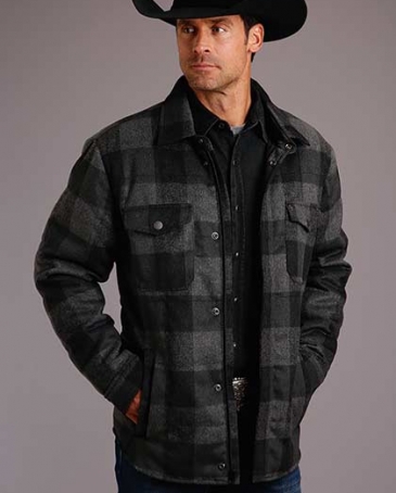 Stetson® Men's Buffalo Plaid Shirt Jacket - Fort Brands