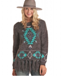 Powder River Outfitters Ladies' Chenile Aztec Sweater