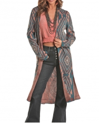 Rock and Roll Cowgirl® Ladies' Long Aztec Cardigan