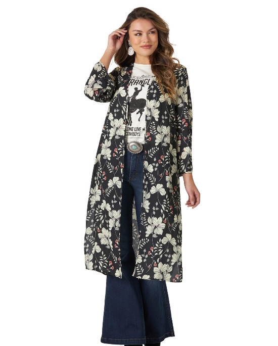 Wrangler® Ladies' Floral Chiffon Duster 