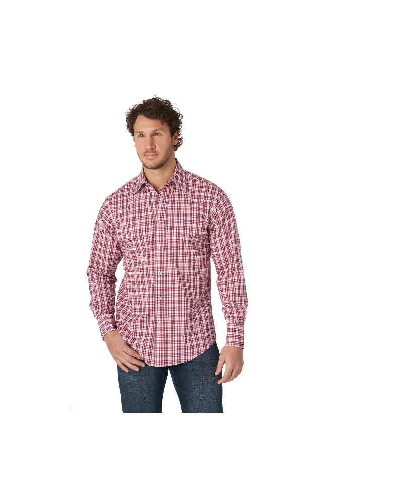 Wrangler® Men's Wrinkle Resistant Snap Shirt - Fort Brands