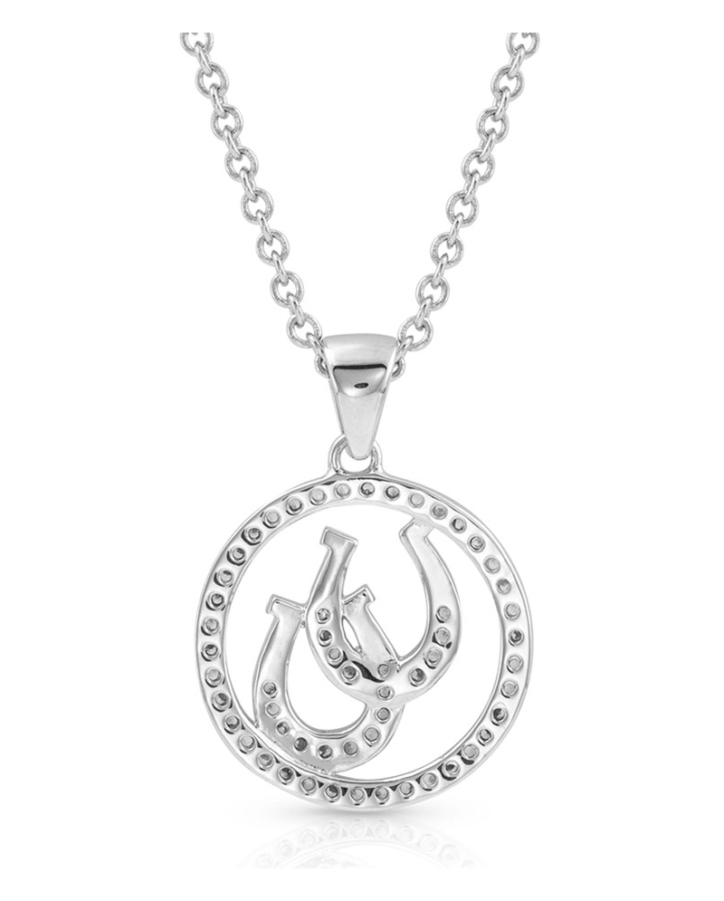 Ladies' Double Horseshoe Necklace 