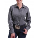 Cinch® Ladies' Grey LS Solid Shirt