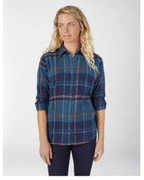Dickies® Ladies' LS Flannel Shirt