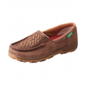 Slip-On Driving Moc - Woven Brown & Coffee