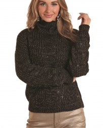 Rock and Roll Cowgirl® Ladies' Lurex Turtleneck Sweater