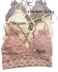 Ladies' Anemone Crochet Lace Bralette