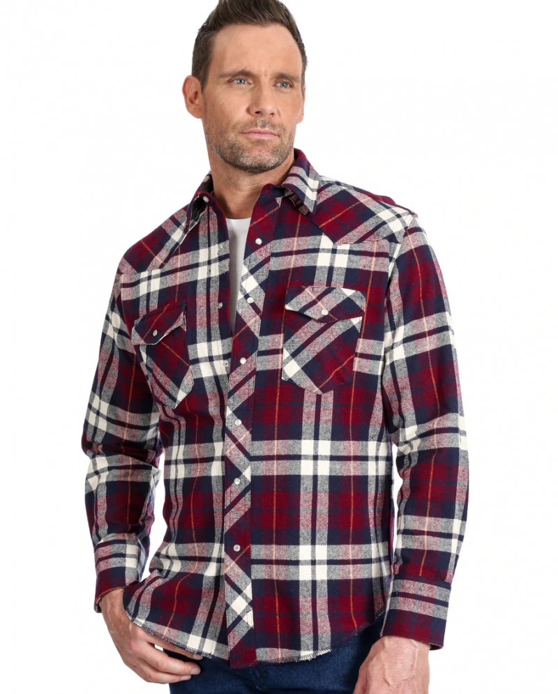 Wrangler® Men's Western Plaid Flannel - Big and Tall - Fort Brands