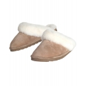 Old Friend® Ladies' Sheepskin & Suede Slippers - Skuff