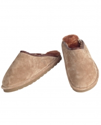 Old Friend® Men's Sheepskin & Suede Slippers - Skuff