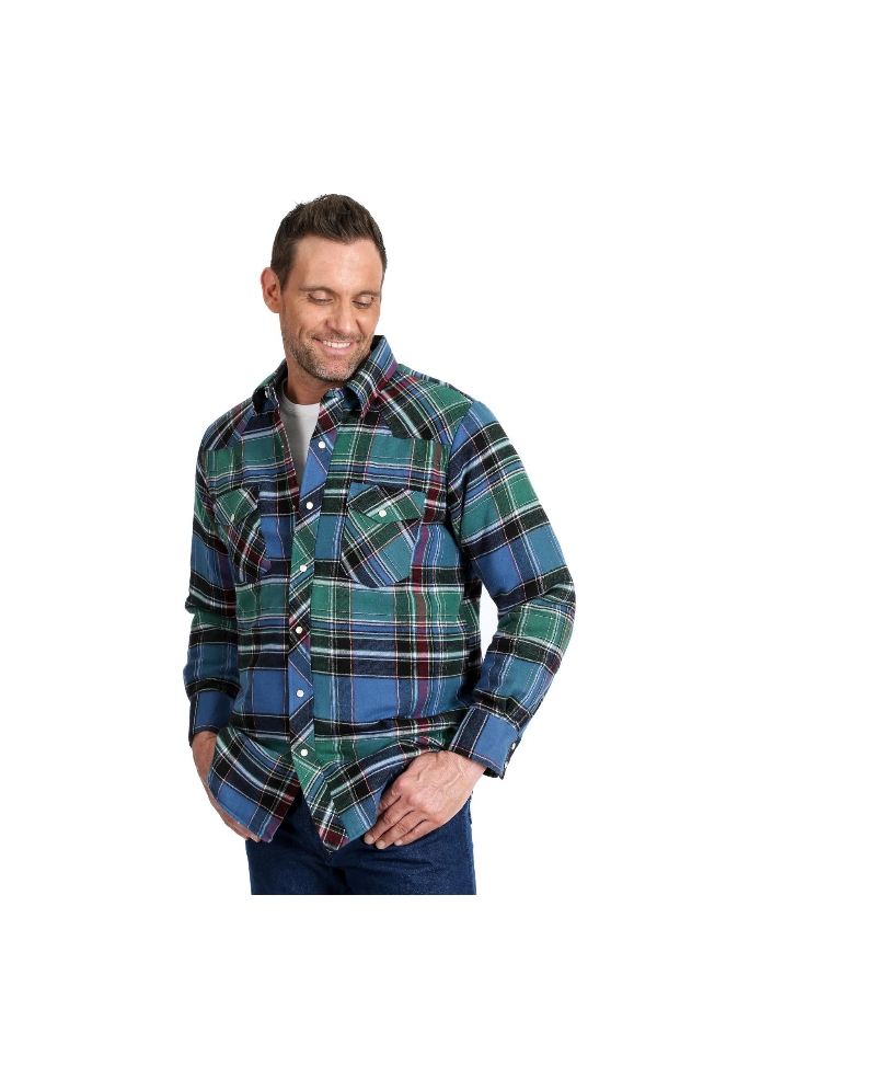 Bemiddelaar Executie Verminderen Wrangler® Men's LS Quilt Lined Flannel Assorted - Fort Brands