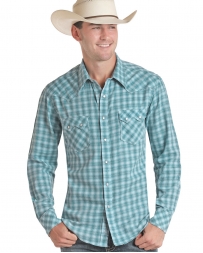 Rock & Roll Cowboy® Men's LS Snap Plaid Shirt