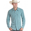 Rock & Roll Cowboy® Men's LS Snap Plaid Shirt