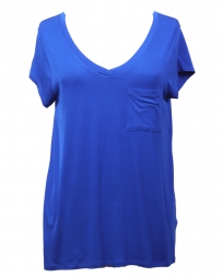 Ladies' Pocket V-Neck Tee