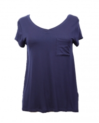 Ladies' Pocket V-Neck Tee