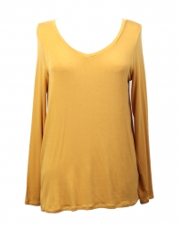 Ladies' LS V-Neck Amber Tee