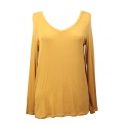 Ladies' LS V-Neck Amber Tee